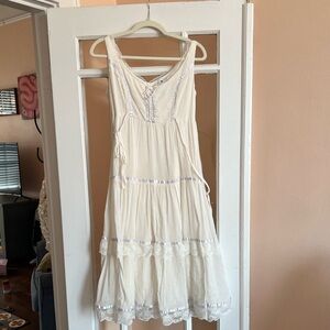 Unif white babydoll dress
